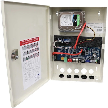 Speco Technologies Wall Mount HRL Series Hybrid Recorder, 6 Channel, 4TB, H6WHRL4TB H6WHRL4TB